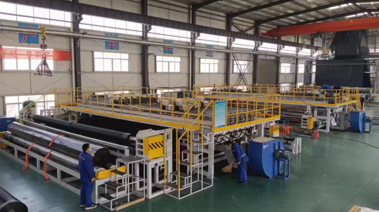 Shandong Yibo Yangguang Engineering Materials Co., Ltd. línea de producción del fabricante